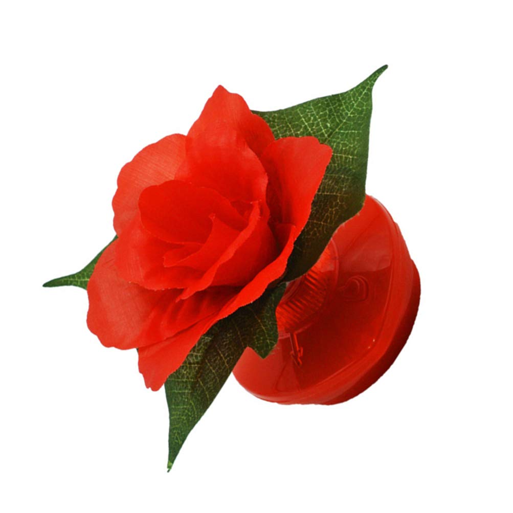 iBasenice LED Rose Flower Lamp - Fiber Optic Light Luminous Rose Table Centerpiece Decor for Valentine's Day, Wedding, Birthday - Romantic Home & Party Decoration - No Battery Needed