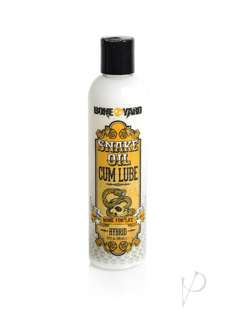 Premium Boneyard Snake Oil Hybrid Lube - 8oz Water-Based & Silicone Blend for Enhanced Pleasure - Perfect for Couples Play, Solo Use & Intimate Moments