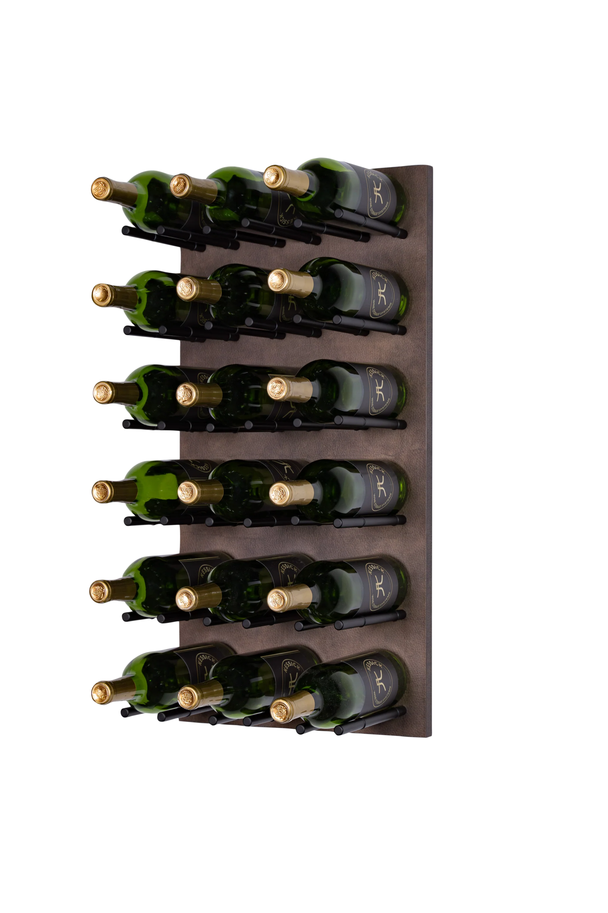 Kessick Wine as Art 14x28 Inch Cork Forward Vertical Textured Panel Wine Rack - Wall Mounted Wine Storage for Kitchen, Dining Room & Home Bar Decor