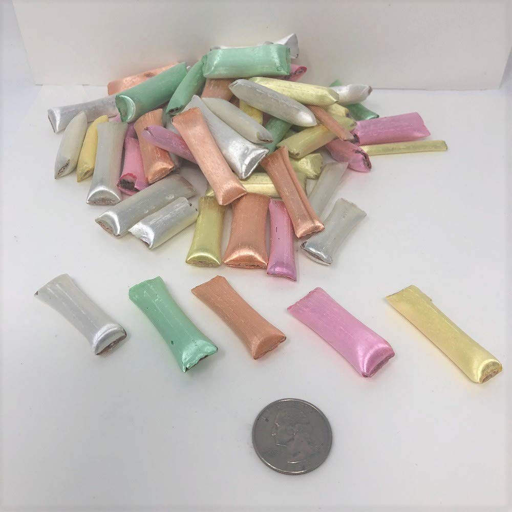Old Fashioned Chocolate Straws Pastel - 1 Pound Chocolate Filled Straws for Parties, Gifts & Dessert Decorations | Vintage Candy for Baking, Wedding Favors & Special Occasions
