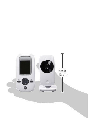 Motorola MBP481 2.4 GHz Digital Video Baby Monitor with 2-Inch Color Display, Digital Zoom & Infrared Night Vision - Wireless Baby Camera for Nursery, Bedroom & Travel