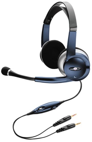 Plantronics Audio 90 Multimedia Stereo PC Headset with Microphone - Noise Cancelling Over-Ear Headphones for Gaming, Office Work & Online Meetings (Black)