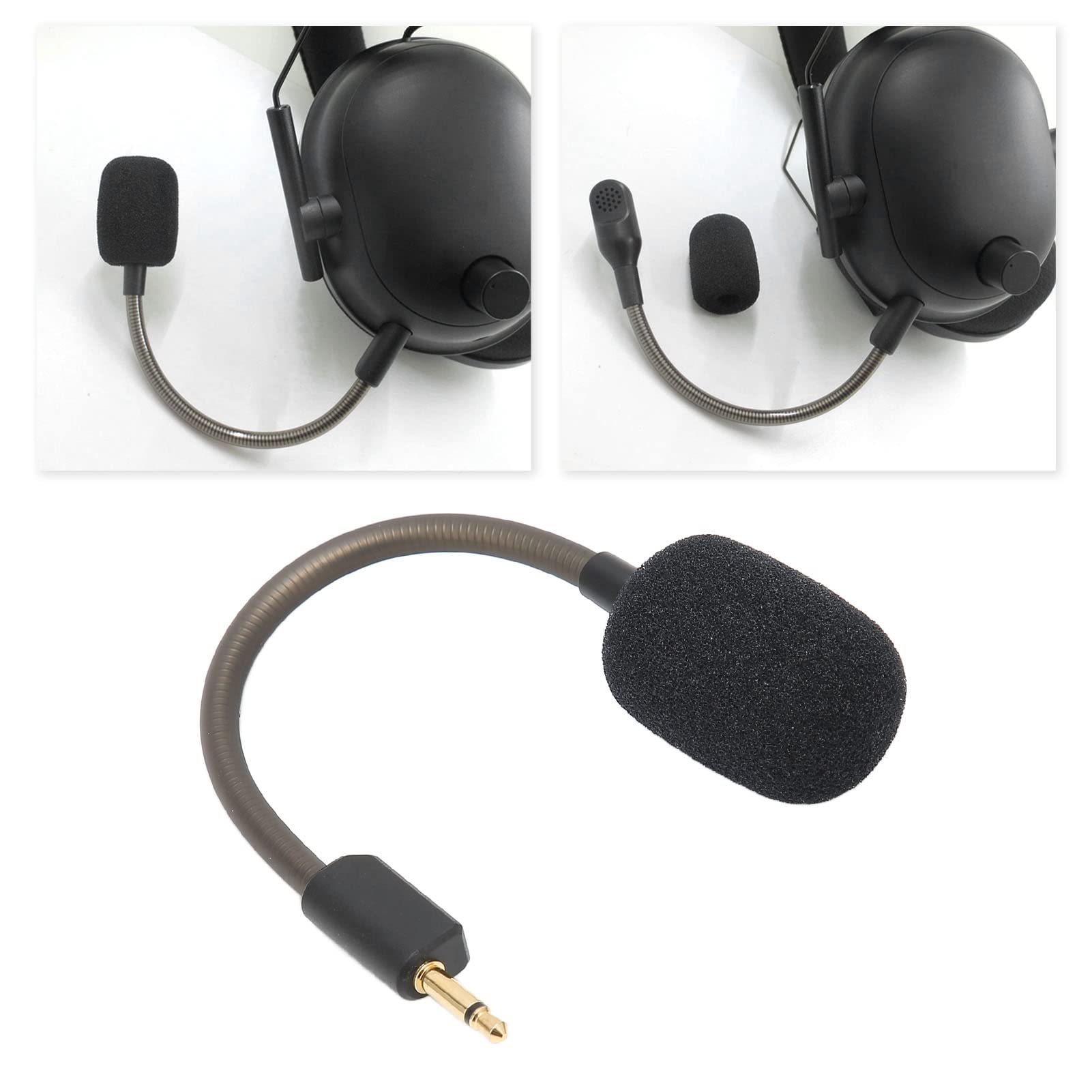 Razer BlackShark V2 Replacement Gaming Microphone - 3.5mm Detachable Boom Mic with Noise Cancellation for PC, PS4, PS5, Xbox - Perfect for Streaming, Esports & Online Gaming