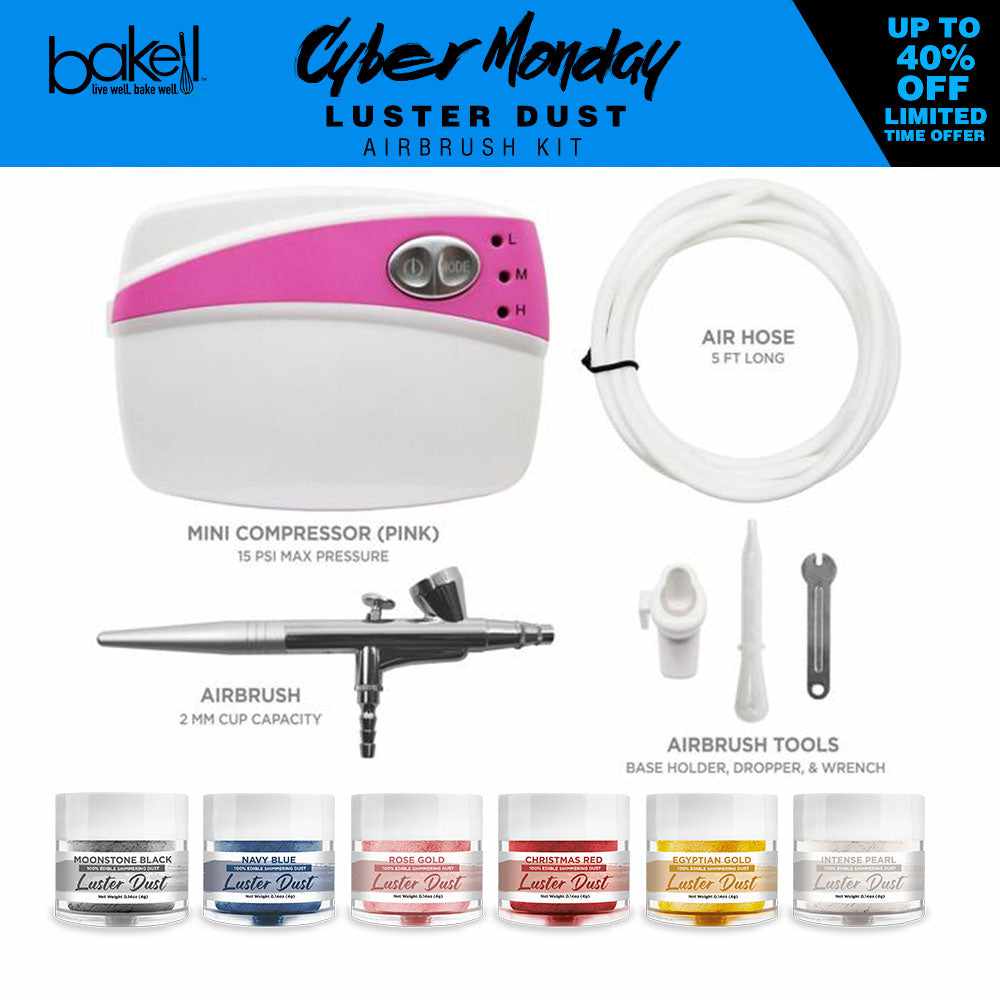Professional Pink Airbrush Kit for Makeup & Nails - Perfect for Beginners & Artists | Portable, Easy to Use | Great for Halloween, Cosplay & DIY Projects