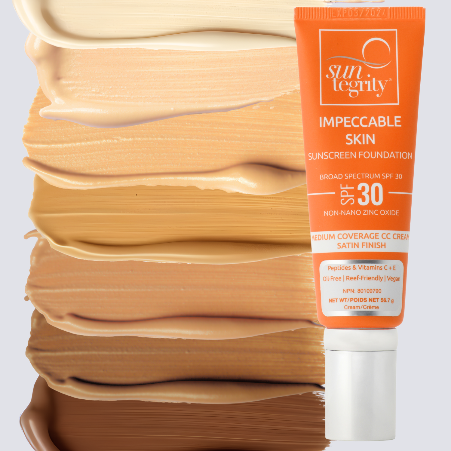Impeccable Skin SPF 30 Sunscreen Lotion - Broad Spectrum UVA/UVB Protection, Lightweight & Non-Greasy Formula for Daily Face & Body Use | Perfect for Outdoor Activities, Beach & Everyday Sun Protection