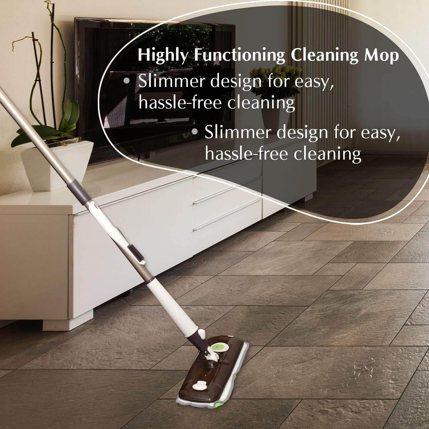 Magic Microfiber Mop Bundle - Super Absorbent & Reusable Cleaning Mop for Floors, Hardwood & Tile - Perfect for Home, Kitchen & Office Cleaning
