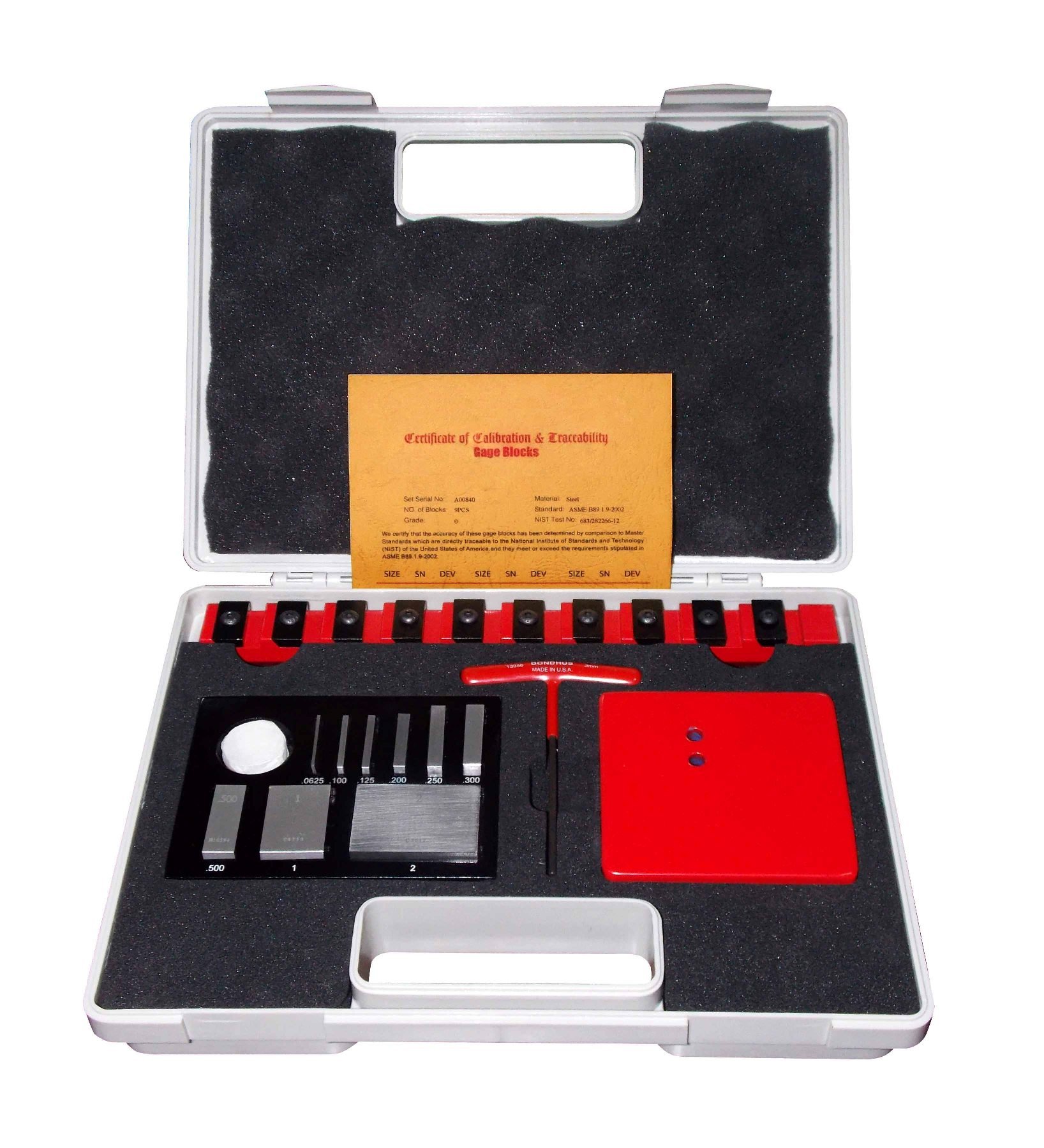 HHIP 4101-0036 10-Piece Precision Setting Masters Measuring Tool Set for Machinists & Engineers - Ideal for Workshop, Metalworking, and Industrial Measurements