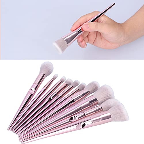 10Pcs Professional Makeup Brush Set - Soft Blending Brushes for Eyeshadow, Foundation & Contouring | Perfect for Party, Wedding & Everyday Makeup Application
