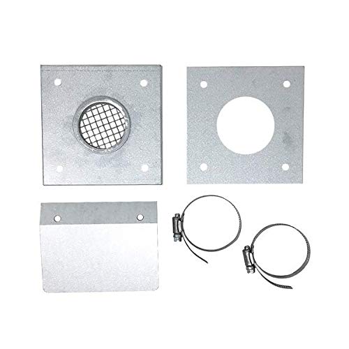 Simpson Dura Vent 2x10 Outside Air Kit - Aluminum Flex Pipe for Pellet Stove Fresh Air Intake | HVAC Ventilation System | Home Heating Accessory | Fireplace & Wood Stove Installation