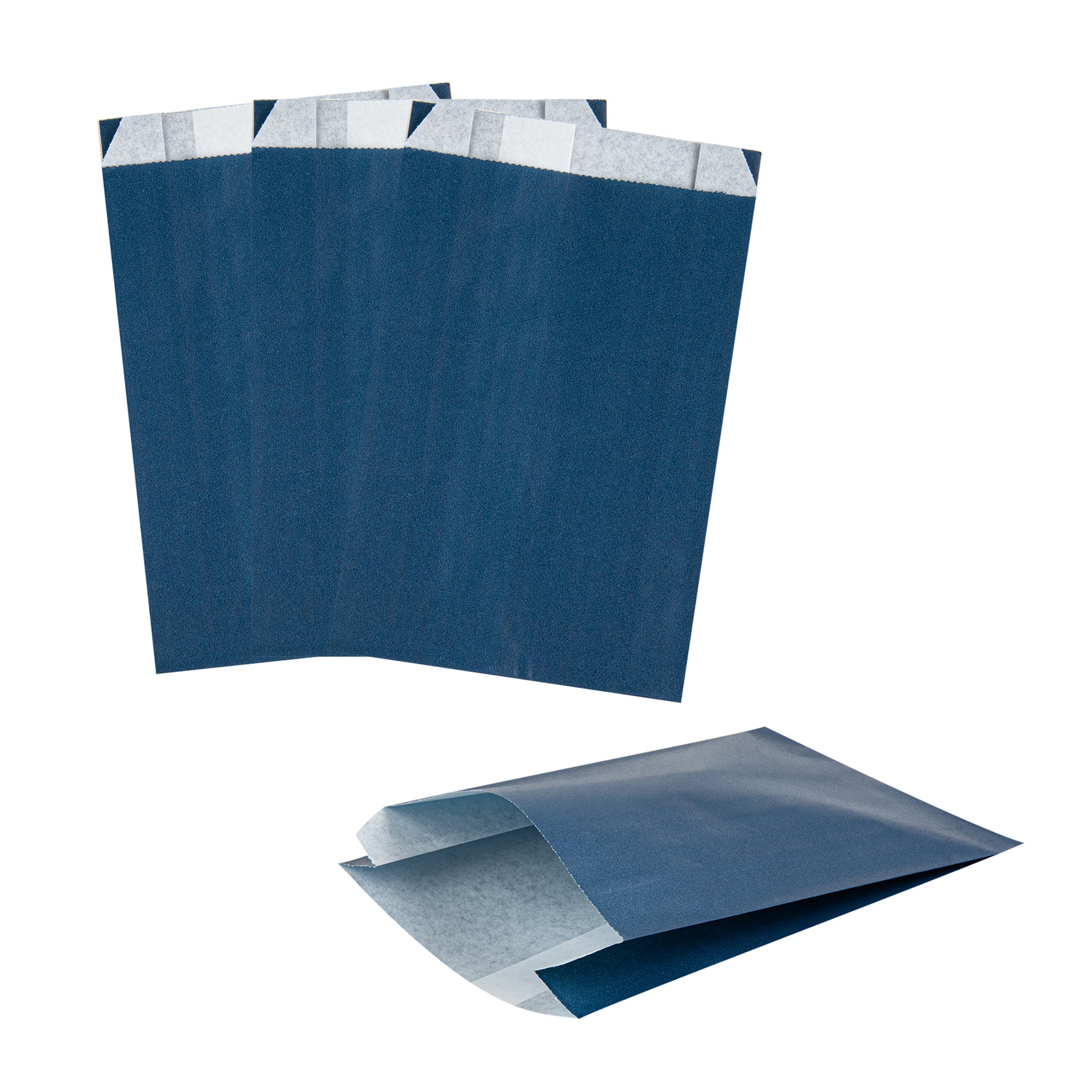 Premium Midnight Blue French Fry & Snack Bags - 4.25