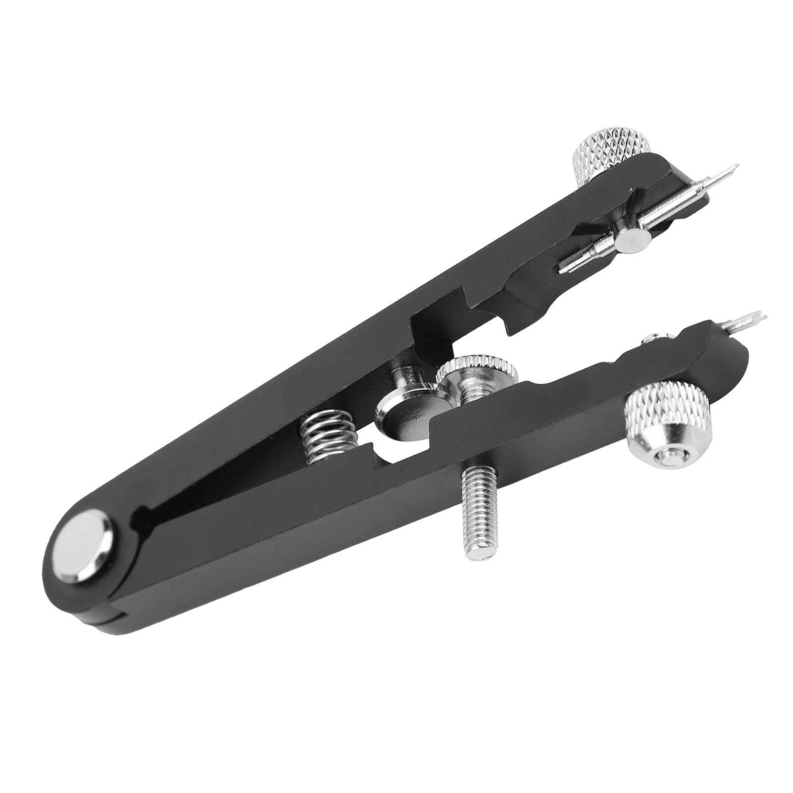 Stainless Steel Spring Bar Pliers Tool - Professional Watch Band Remover & Bracelet Clamp for Watch Repair (Black) | Perfect for Watchmakers, Jewelers & DIY Watch Maintenance
