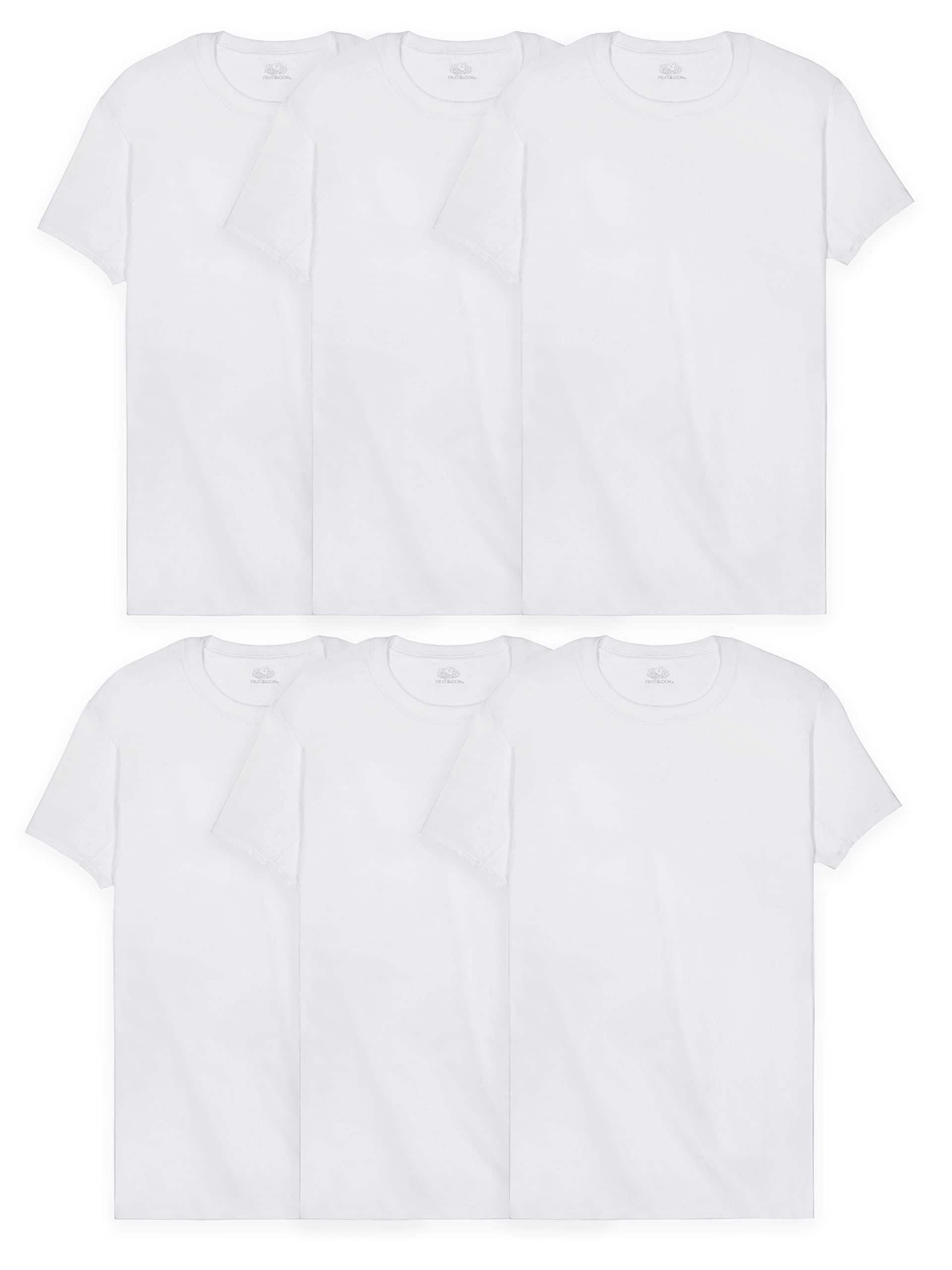 Fruit of the Loom Men's Cooling Performance Undershirts - Quick Dry Moisture Wicking Breathable Workout Shirts for Gym, Running & Everyday Comfort