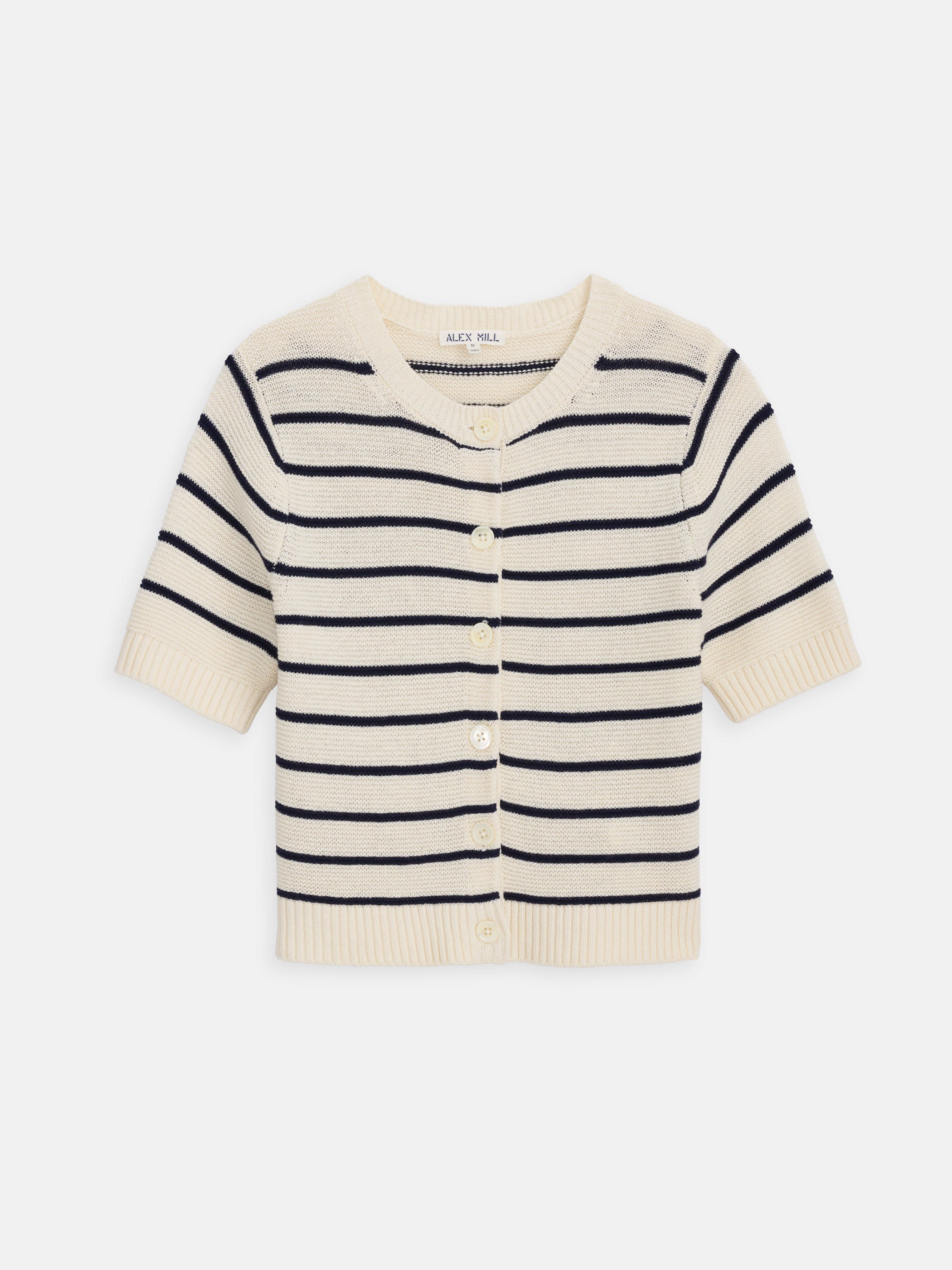 Elle Striped Sweater Women's Cotton Linen Blend Knitwear - Perfect for Fall Layering & Casual Office Wear