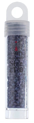 11/0 Delica Bead #2319 Frosted Glazed Rainbow Blue Indigo 5.2g - Perfect for Jewelry Making, Beading Crafts, and DIY Projects