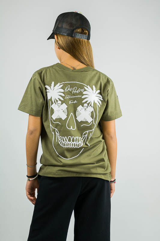 Unisex Kids Mc Father Green Botanical Print T-Shirt - Comfortable & Stylish for School, Playdates & Family Outings
