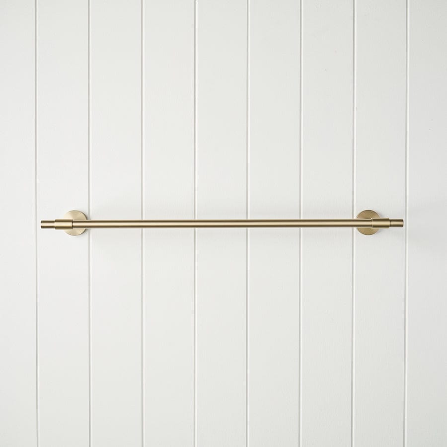 Premium 600mm Melbourne Double Towel Rail in Warm Brushed Nickel - Perfect for Bathroom, Spa & Luxury Hotel Decor