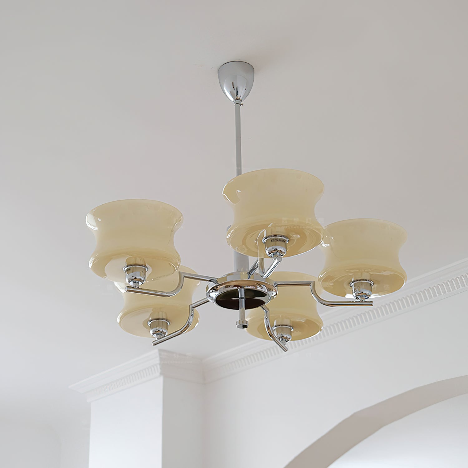 Elegant Blue Crystal Chandelier - Modern Ceiling Light Fixture for Dining Room, Bedroom & Living Room Decor | Energy Efficient LED Lighting for Home & Office