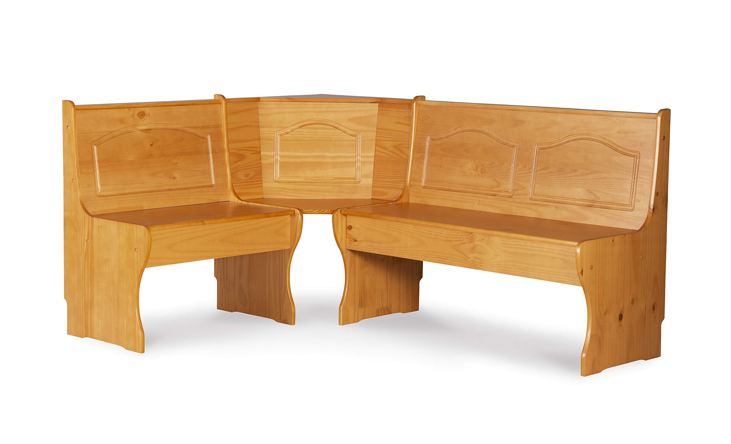 Linon Chelsea Kitchen Corner Unit with Cushion Set - Space-Saving Kitchen Island Seating for Small Homes & Apartments