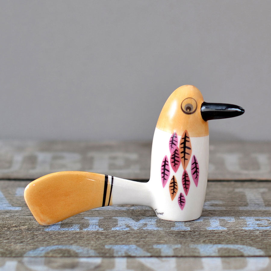 Chattering Bird Ornament - Handcrafted Decorative Bird Figurine for Home & Garden Decor | Perfect for Christmas Tree, Shelf Display, and Outdoor Garden Accent