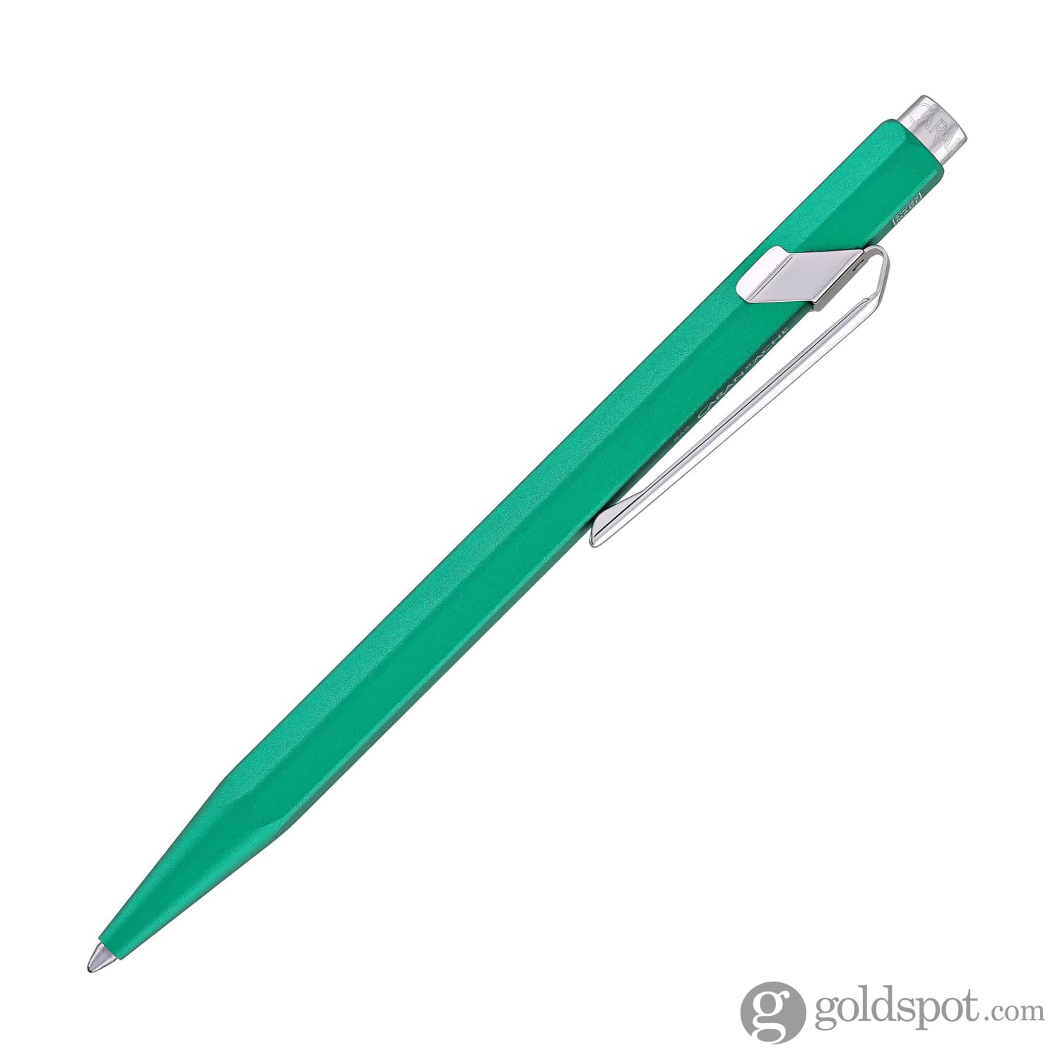 Premium Caran d'Ache 849 COLORMAT X Green Ballpoint Pen - Smooth Writing for Office, School & Artistic Sketching