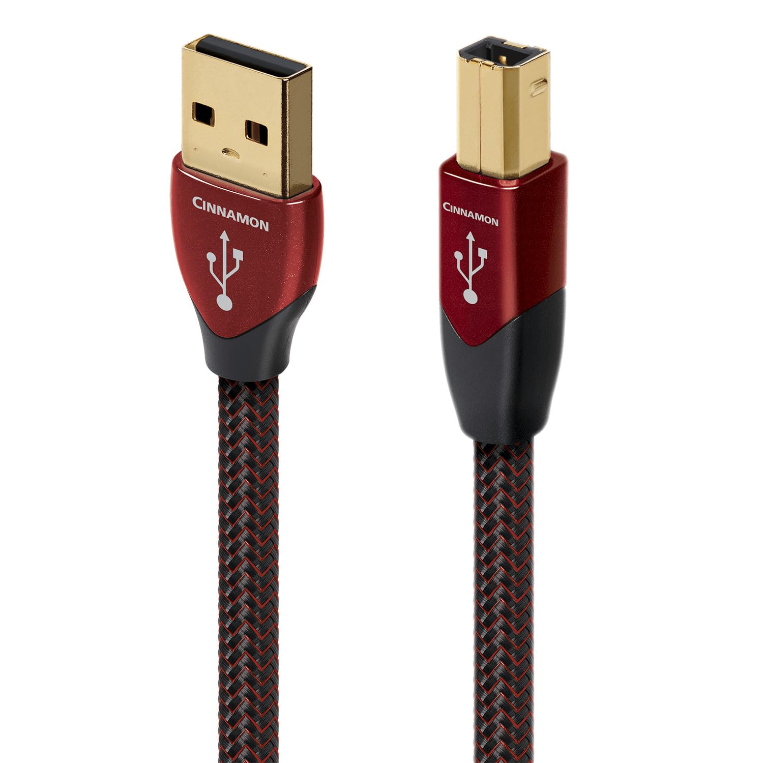 AudioQuest 5m Cinnamon USB-A to USB-B High-Speed Digital Audio Cable for Hi-Fi Systems, DACs & Studio Monitors - Premium Sound Quality for Music Production & Home Theater