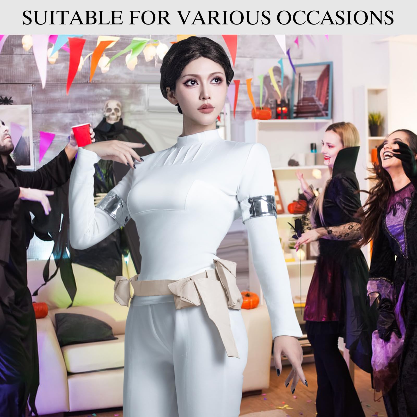 Queen Costume Belt Holster for Adults - Cosplay Accessory with Blaster Prop - Perfect for Halloween, Comic Con & Themed Parties
