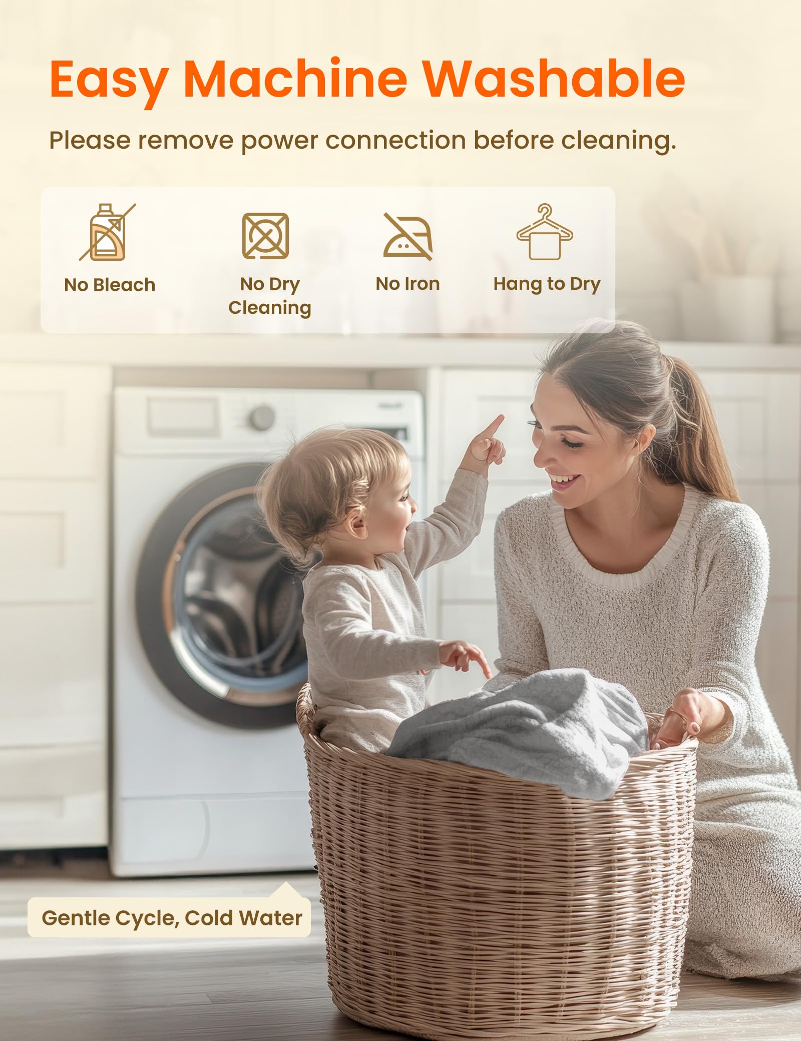 Ourea Battery Powered Heated Blanket - 10000mAh Rechargeable Portable Electric Blanket with 3 Heat Settings | Indoor Use for Camping, Travel, Office & Home (Hearth Grey)