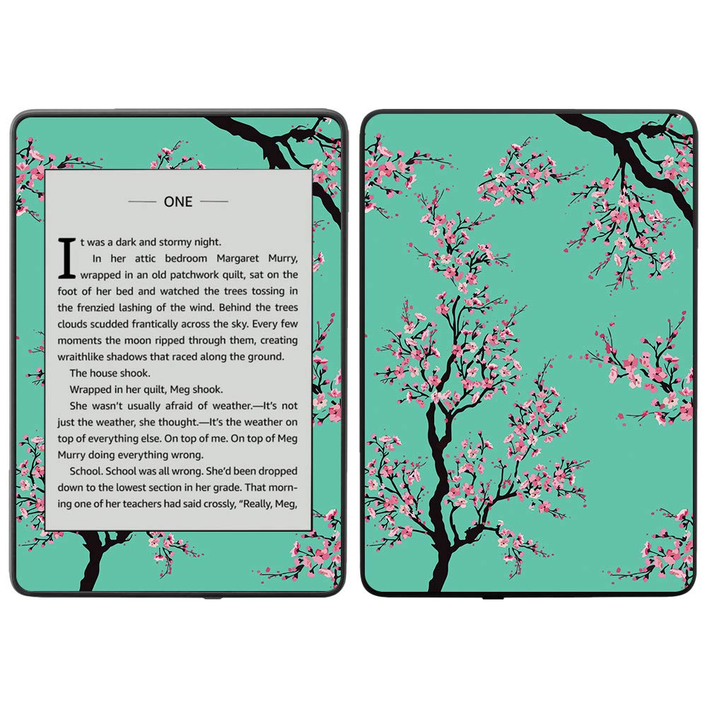 MightySkins Vinyl Decal Cover for Amazon Kindle Paperwhite 2018 (10th Gen) - Cherry Blossom Tree Design | Waterproof Protective Skin | Easy to Apply & Remove | Durable USA-Made Decal | Perfect for Travel, Reading & Gift Giving