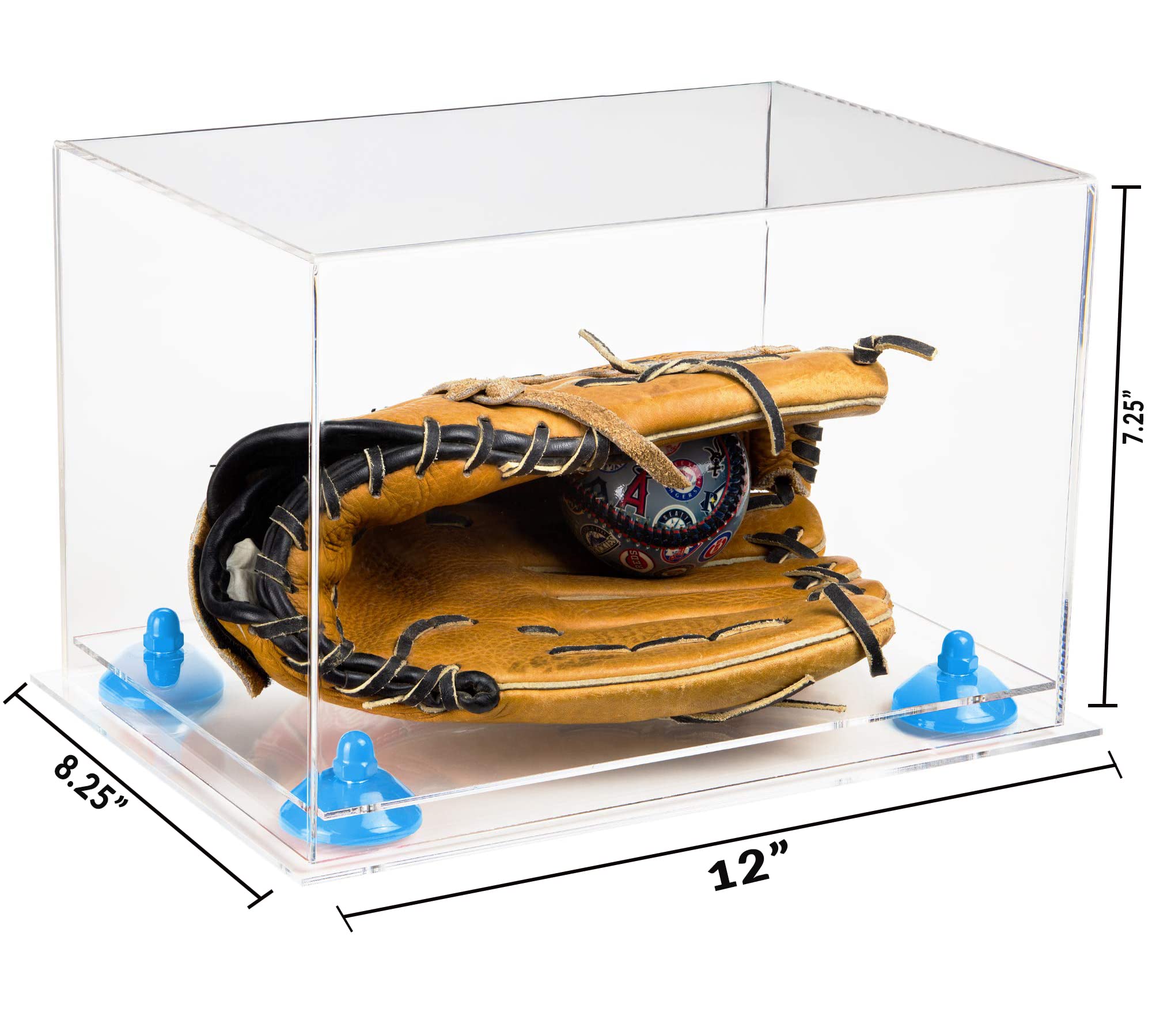 Acrylic Baseball Glove Display Case - Clear Protective Box for Collectible Gloves - Perfect for Showcasing Memorabilia in Home, Office, or Sports Room