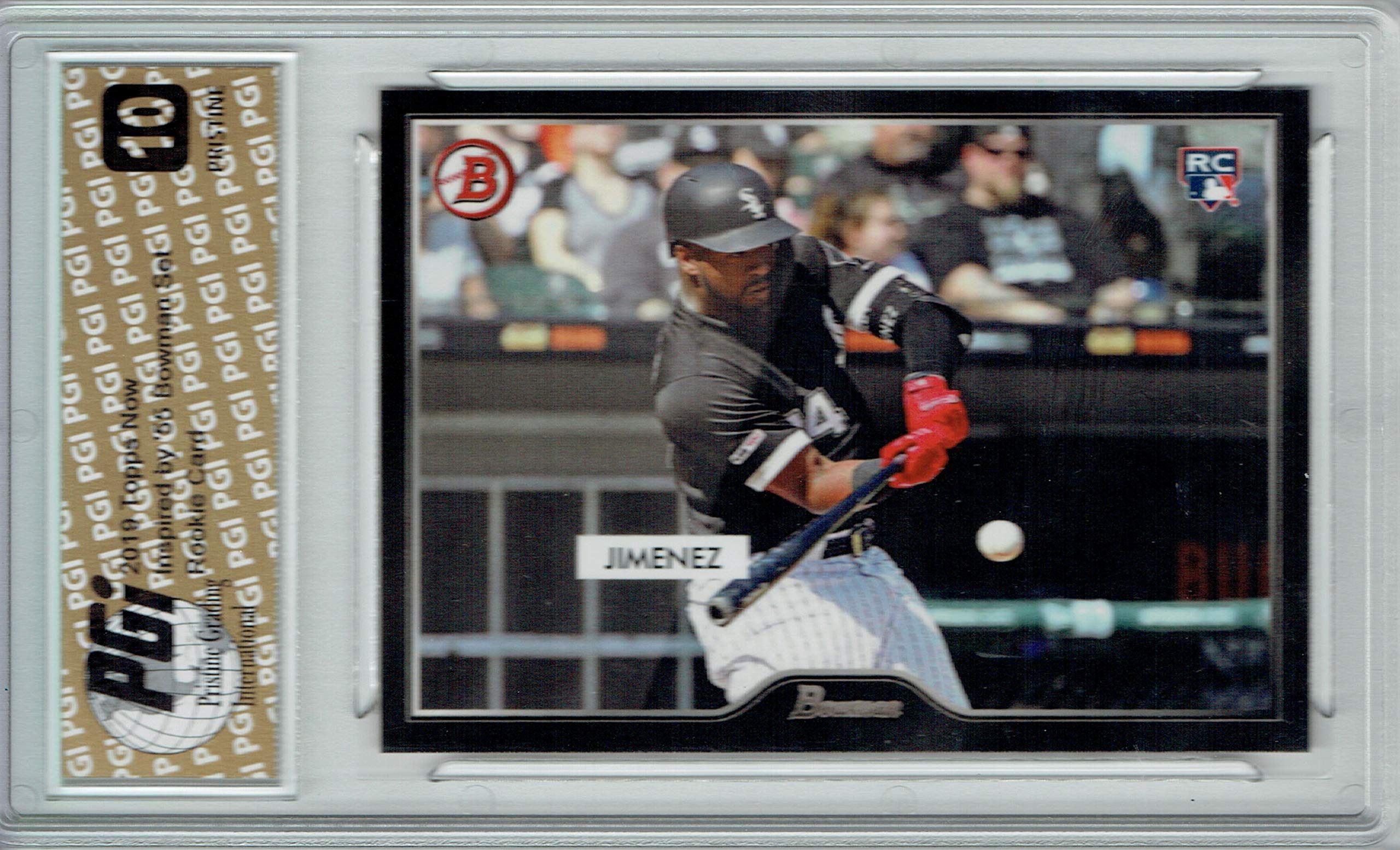 Eloy Jimenez 2019 Topps #2 55 Bowman PRISTINE Rookie Card PGI 10 - MLB Baseball Collectible for Fans & Investors - Perfect for Display, Trading, and Memorabilia Collections