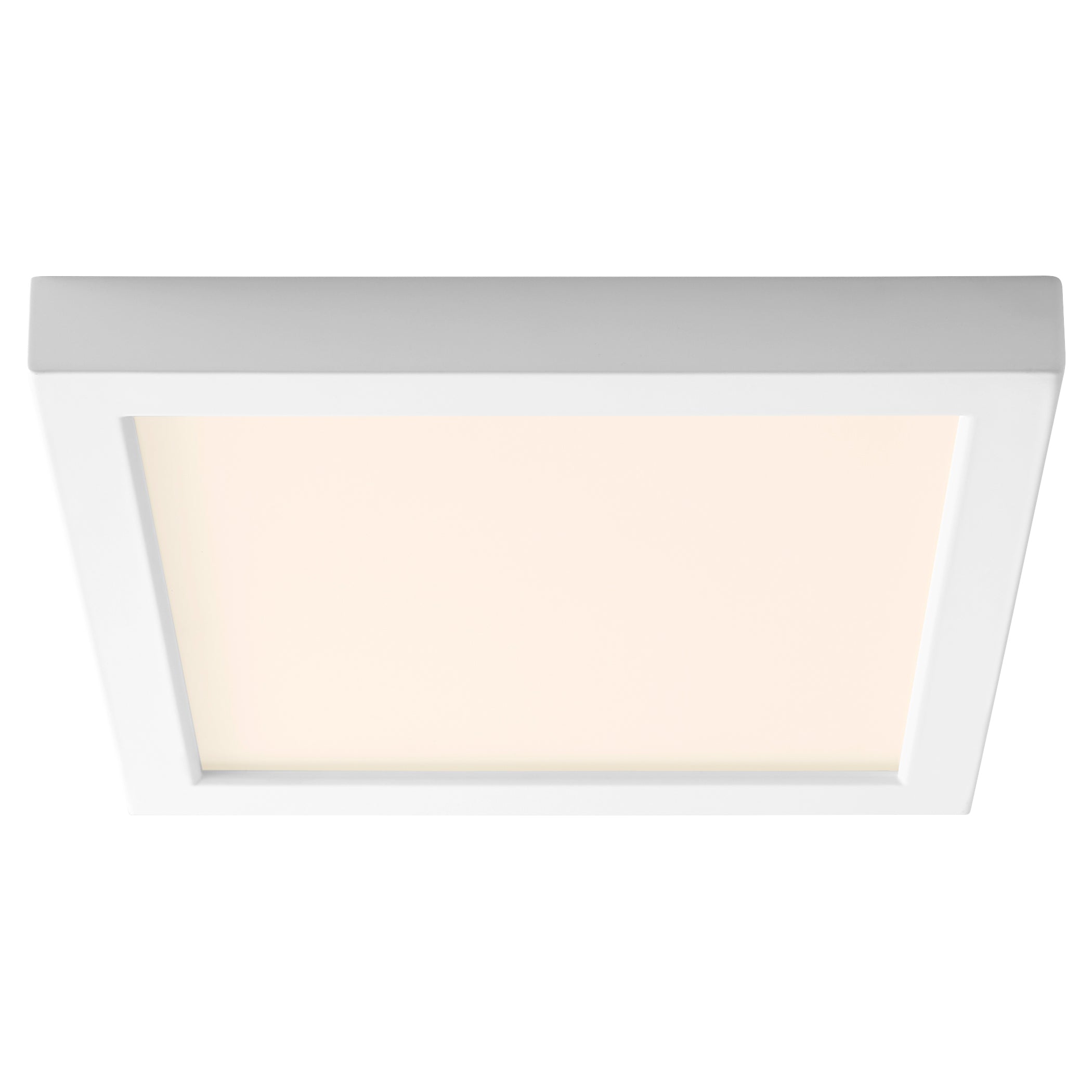 Modern Square Flush Mount LED Light Fixture - Oxygen ALTAIR 3 334 6 in White | Energy-Efficient Ceiling Light for Living Room, Bedroom & Kitchen