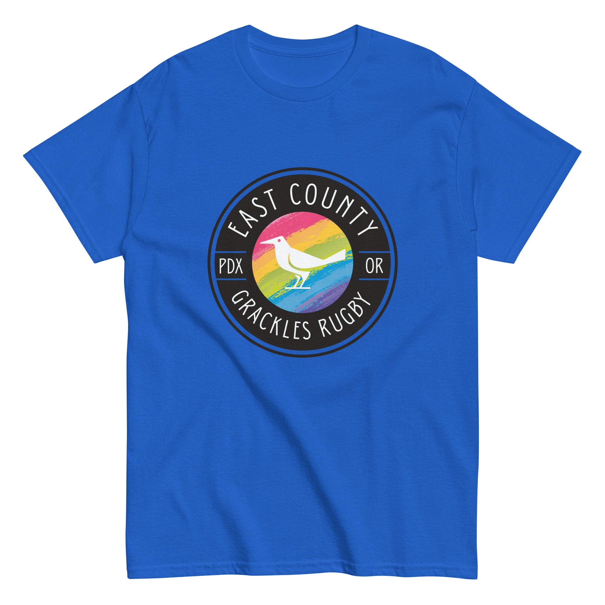 East Co. Grackles Classic Cotton T-Shirt for Men & Women | Vintage Graphic Tee | Casual Streetwear & Everyday Wear