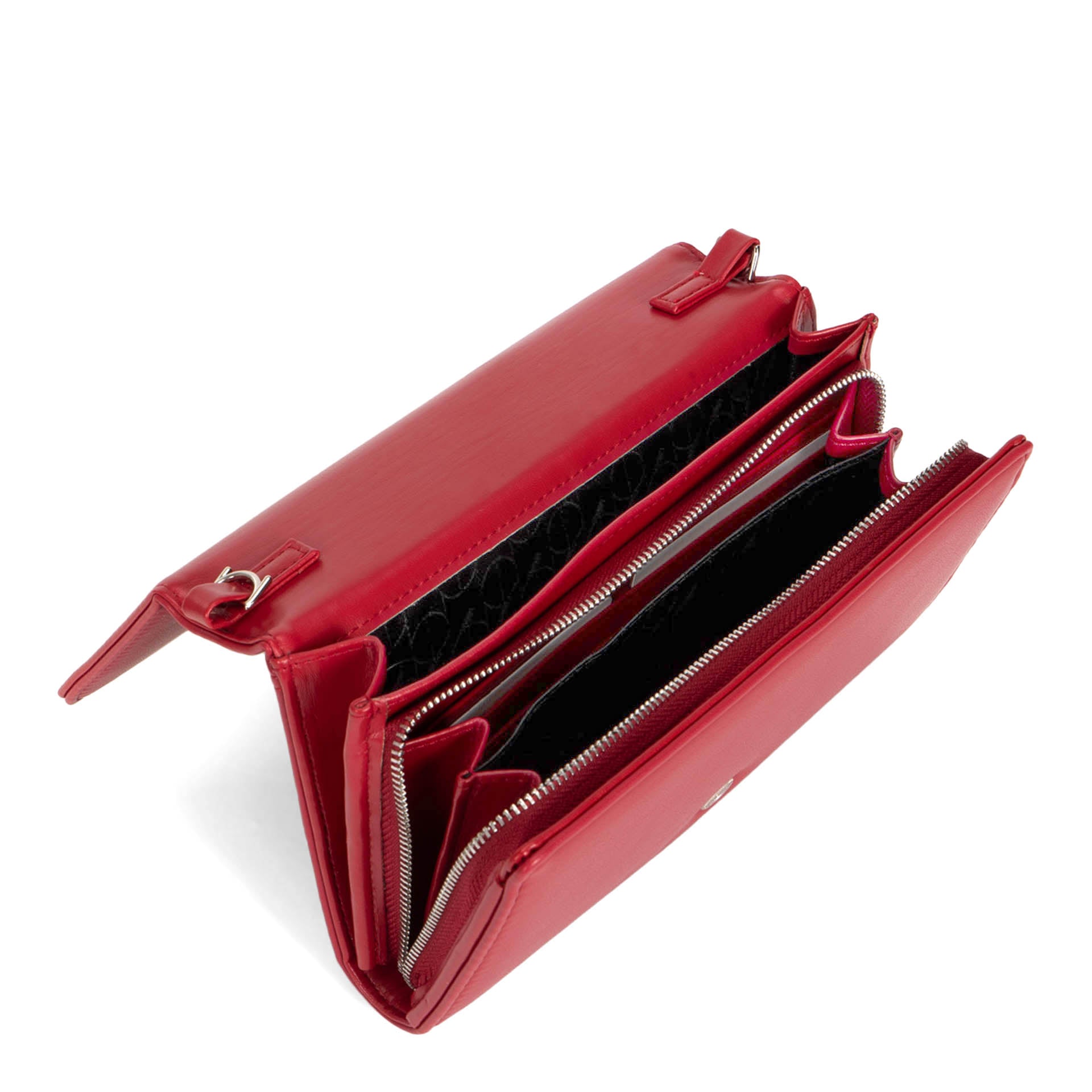 Riona Audrey 2.0 Smooth RFID Blocking Wallet on a String - Secure Slim Minimalist Wallet for Women & Men - Perfect for Travel, Shopping & Everyday Use