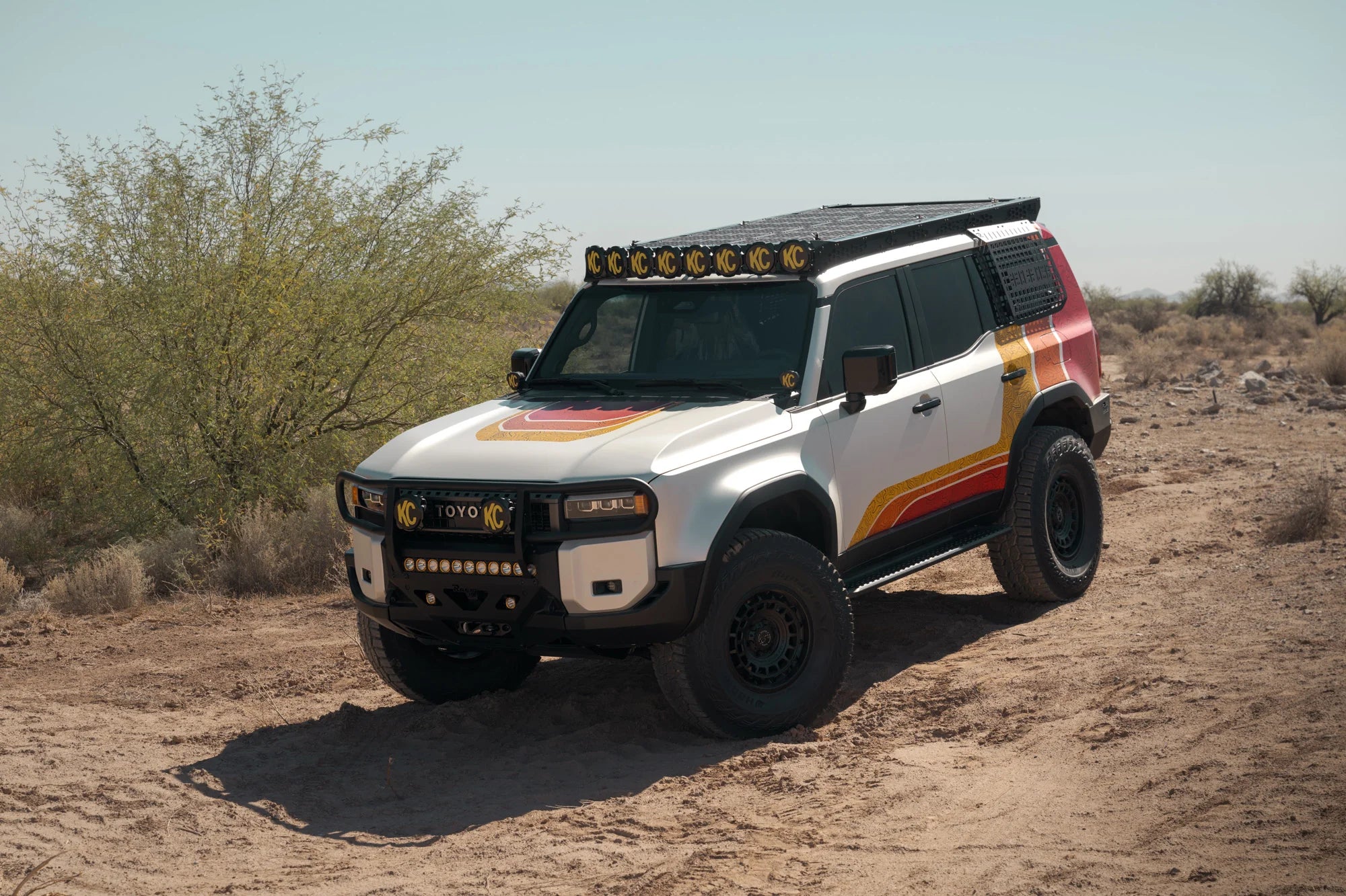 Rago Fabrication Heavy Duty Brush Guard for Center Mount Winch Front Bumper | Compatible with 2024+ Toyota Land Cruiser 250 Series | Off-Road Protection & Vehicle Security for Adventure & Daily Driving