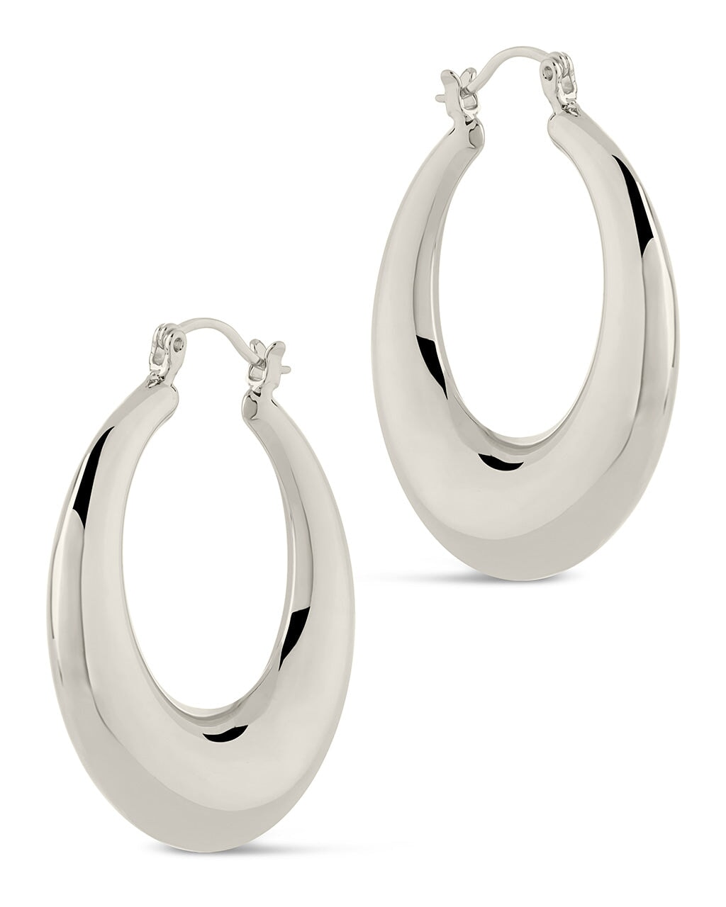 Quinn Tube Hoop Earrings - Sterling Silver Minimalist Dangle Earrings for Women | Perfect for Everyday Wear, Office & Date Night