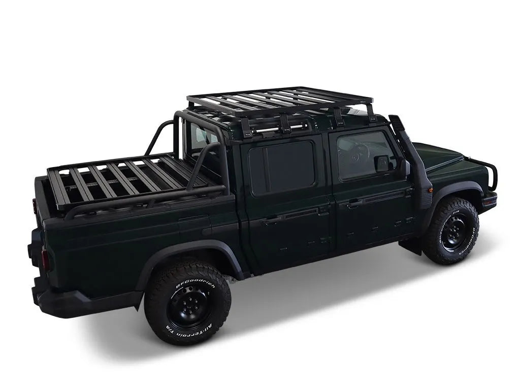 Front Runner Roller Tonneau Cover Slimline II Load Bed Rack Kit for 2023+ Ineos Grenadier Quartermaster - Durable Truck Accessories for Off-Road Adventures & Cargo Protection