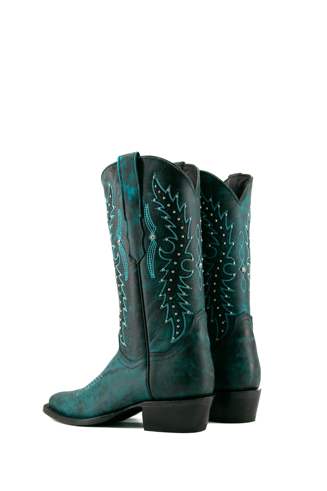 Paulina Frontier Cowgirl Boots for Women - Western Ankle Boots with Leather & Stitching Details - Perfect for Rodeo, Country Dancing & Outdoor Adventures