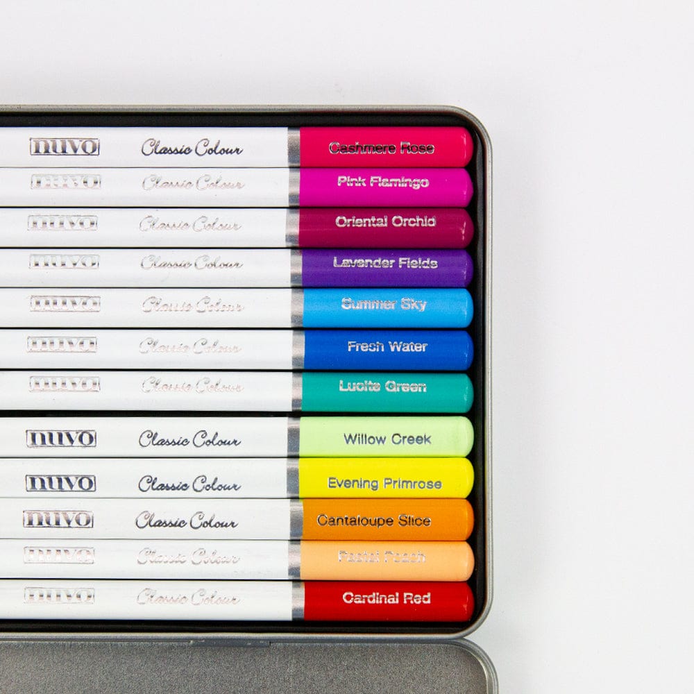 Nuvo Classic Color Pencils Set - 516N Pastel Shades for Artists & Sketching | Perfect for Coloring Books, Adult Art Therapy & DIY Craft Projects