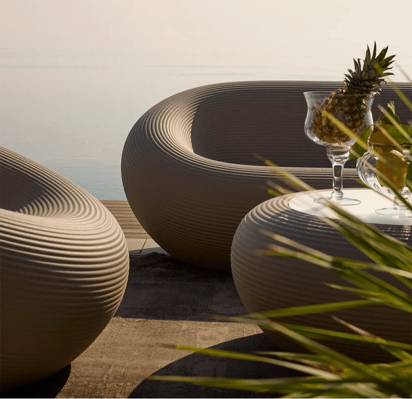 Qeeboo Nami Sofa - Modern Wave-Shaped Design, Comfortable Living Room Furniture for Home & Office Decor