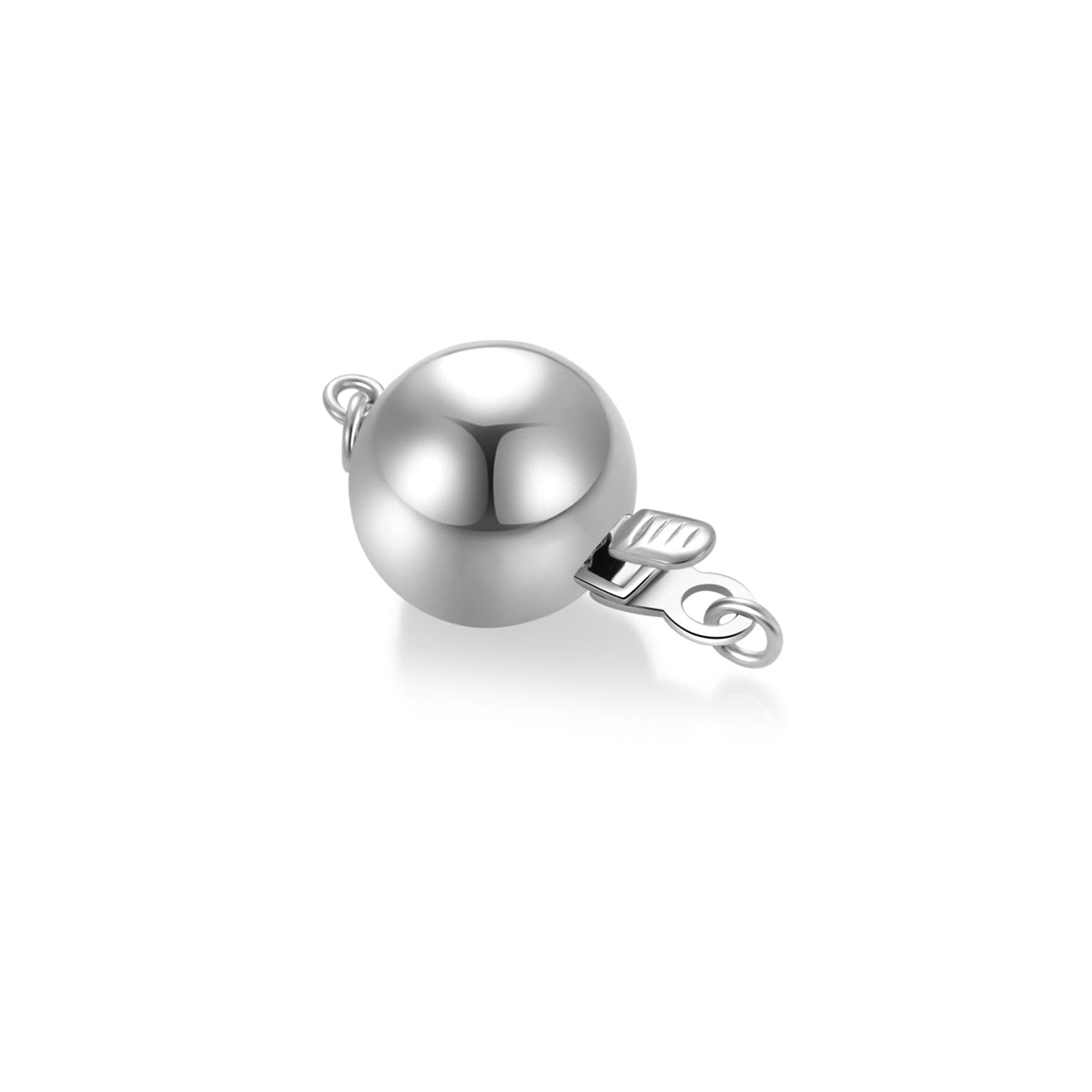 18K Solid Gold 8mm Pearly Lustre Clasps for Jewelry Making - KA00014 | Perfect for Necklaces, Bracelets & DIY Craft Projects