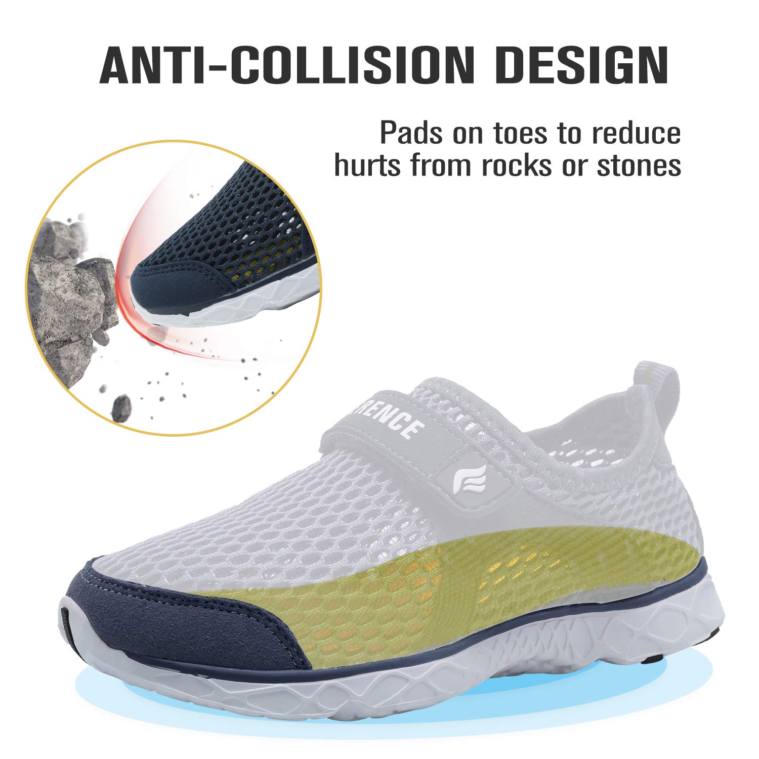 CIOR Kids Water Shoes - Lightweight Swim Sneakers for Toddler & Big Kid - Beach & Pool Sports