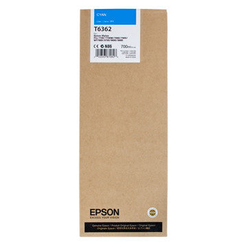 Epson T636200 Ultrachrome HDR Ink 700ml Cyan - Compatible with Epson SureColor P7000/P9000 Printers | High-Quality Photo & Fine Art Printing for Professional Photographers & Artists