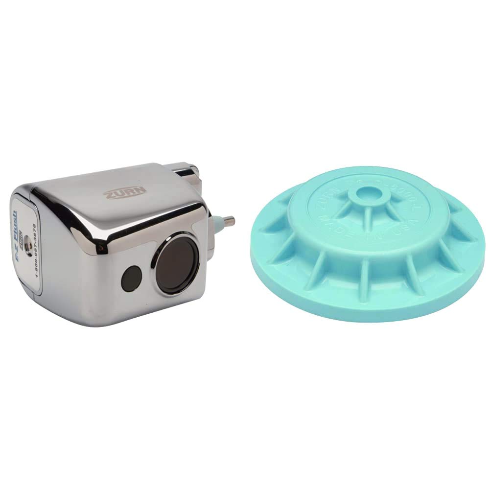 Zurn ZERK-CPM AquaSense E-Z Flush Retrofit Kit with Metal Chrome Cover | Compatible with Zurn P6000-L Toilet | Easy Installation for Commercial & Residential Bathrooms
