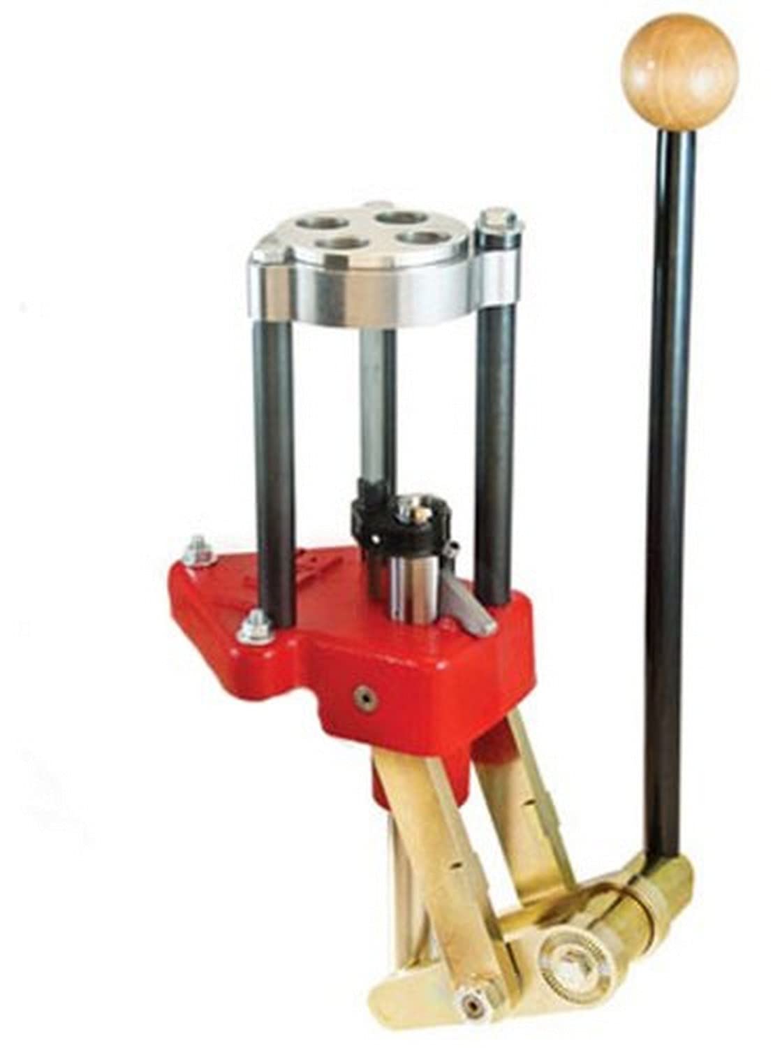 LEE PRECISION Classic Turret Press (Red) - Reloading Press for Handgun & Rifle Ammo - Perfect for Home Reloading & Shooting Range Use