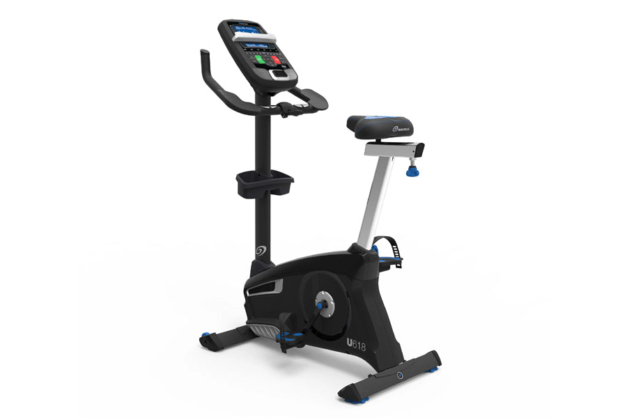 Nautilus U618 Upright Exercise Bike for Home Gym - Quiet Magnetic Resistance Indoor Cycling Bike with LCD Display & Heart Rate Monitor - Perfect for Cardio Workouts & Weight Loss Training