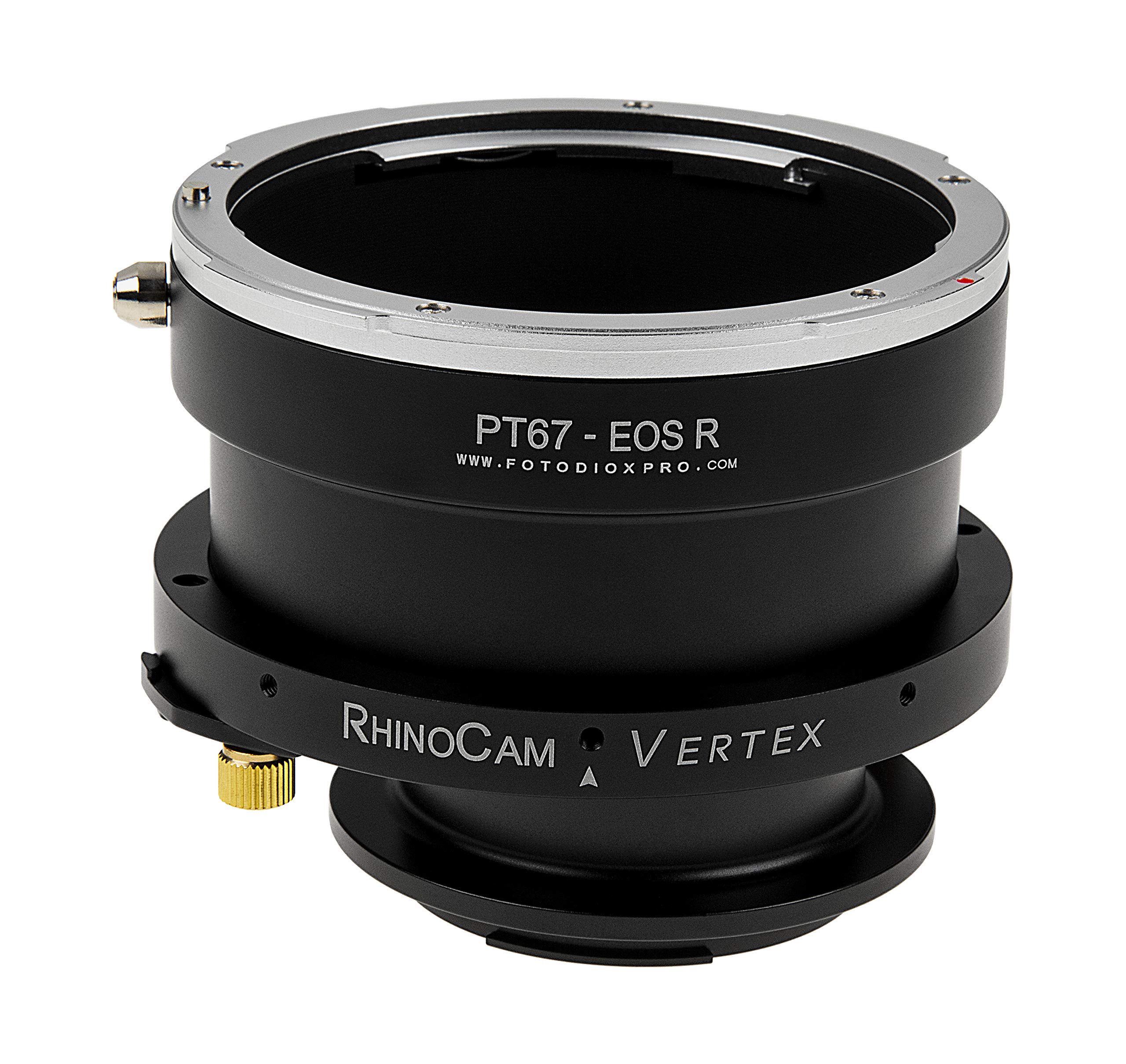 RhinoCam Vertex Rotating Stitching Adapter for Pentax 6x7 (P67) to Canon RF Mount | Lens Adapter for SLR to Mirrorless Cameras | Perfect for Photography, Videography & Professional Shooting