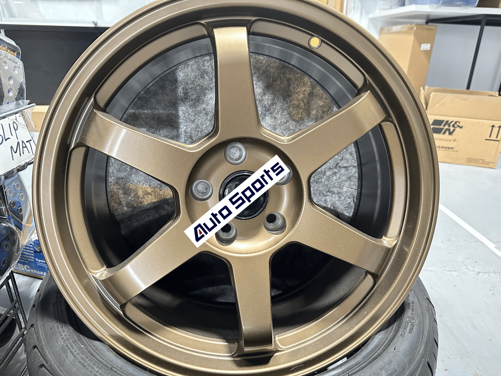 BR 17 Alloy Wheel Replica 17x7.5 5x114.3 +35 Offset TE37 Style Matte Black/Bronze - Perfect for Honda Civic, Acura Integra & Tuner Cars