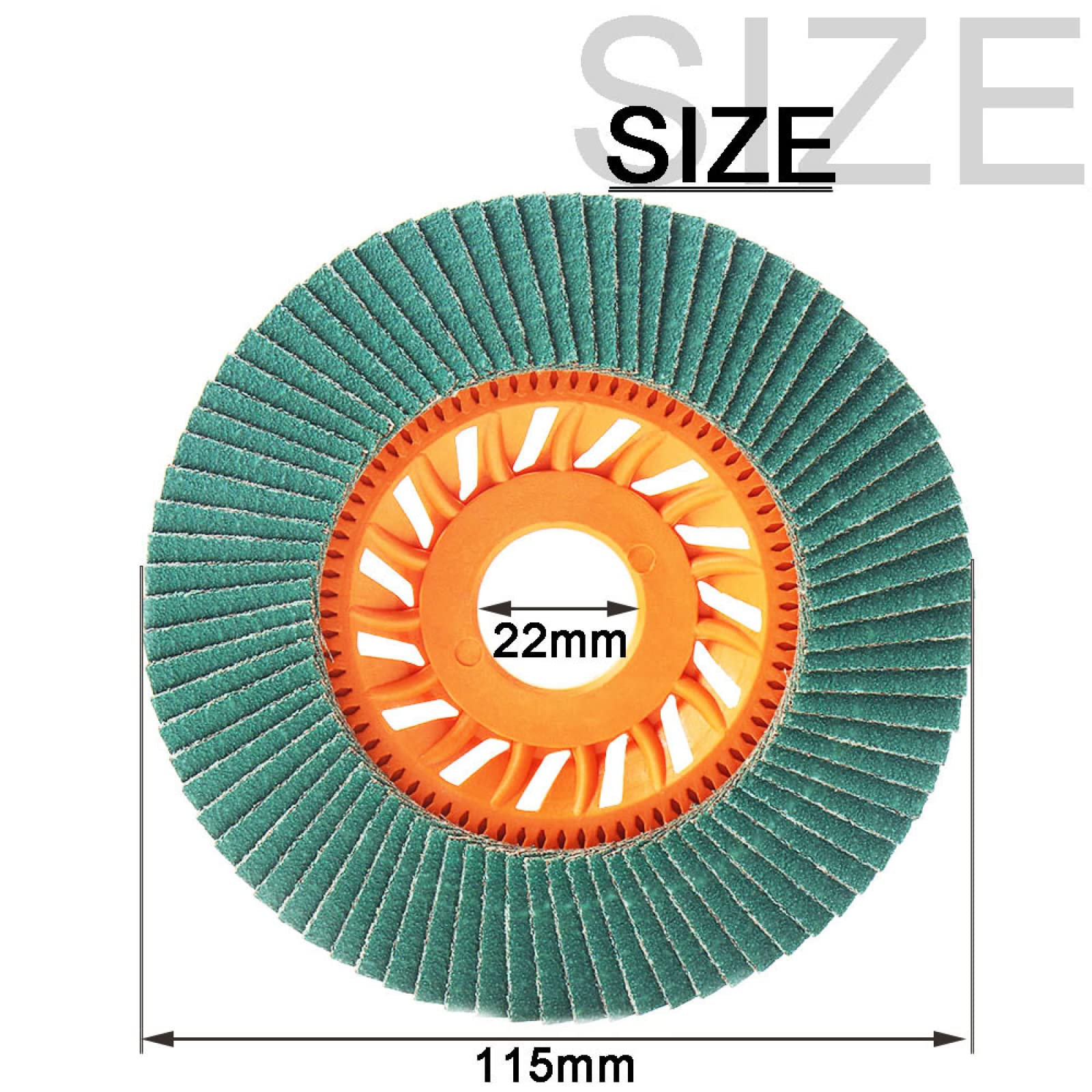 10PCS 115mm Zirconium Corundum Flap Discs - 60/80/120/240/320 Grit Angle Grinder Sanding Wheels for Metal, Wood & Paint Removal - Durable Grinding Blades for DIY & Professional Use