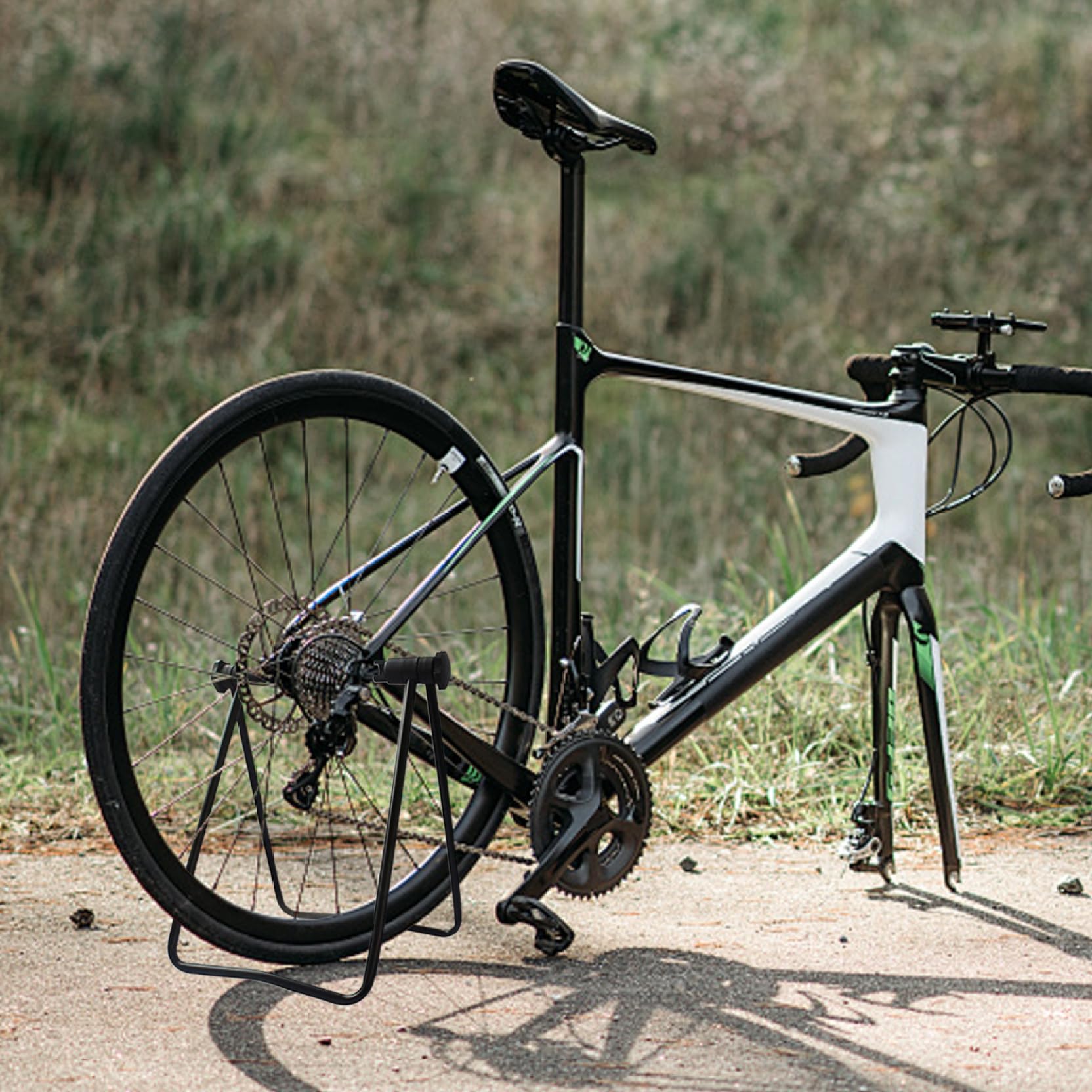 **Aluminum Alloy Bike Repair Stand - Foldable & Portable Bike Maintenance Stand for Mountain, Road & Folding Bikes - Perfect for Home Garage, Cycling Shops & Outdoor Repairs**