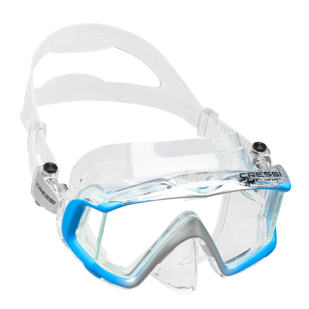 Cressi Liberty Triside Dive Mask - Premium Snorkeling & Scuba Diving Gear for Clear Underwater Vision - Perfect for Ocean Adventures, Pool Training & Water Sports